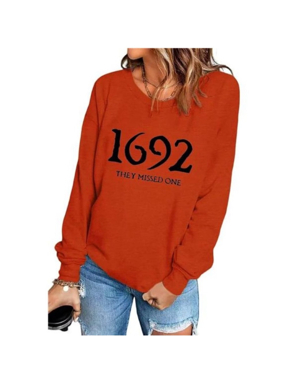 1692 They Missed One Halloween Sweatshirt For Women Halloween Shirt Long Sleeve